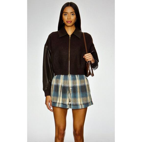 Free People Sunday Morning Plaid Boxer In Lou Combo XL - Picture 5 of 6